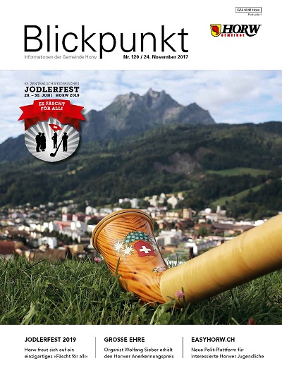 Titelblatt des Gemeindemagazins Blickpunkt