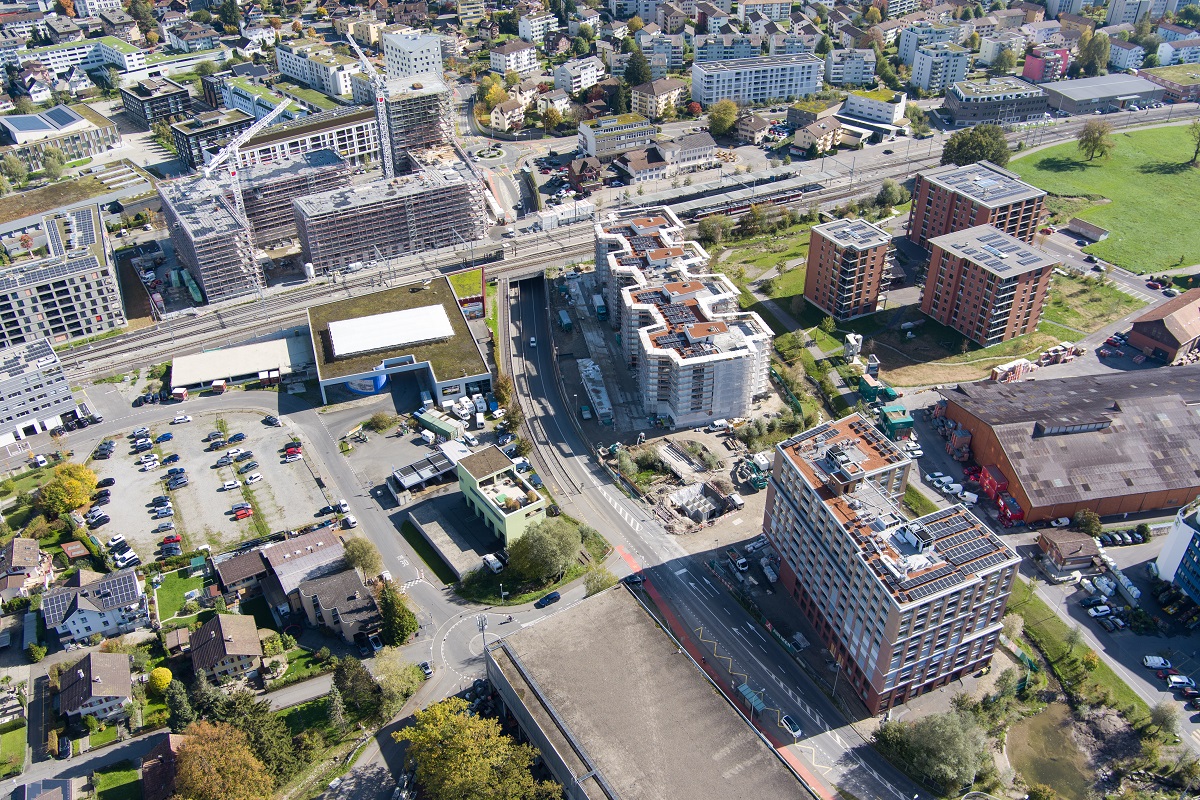 Ziegeleiweg von oben