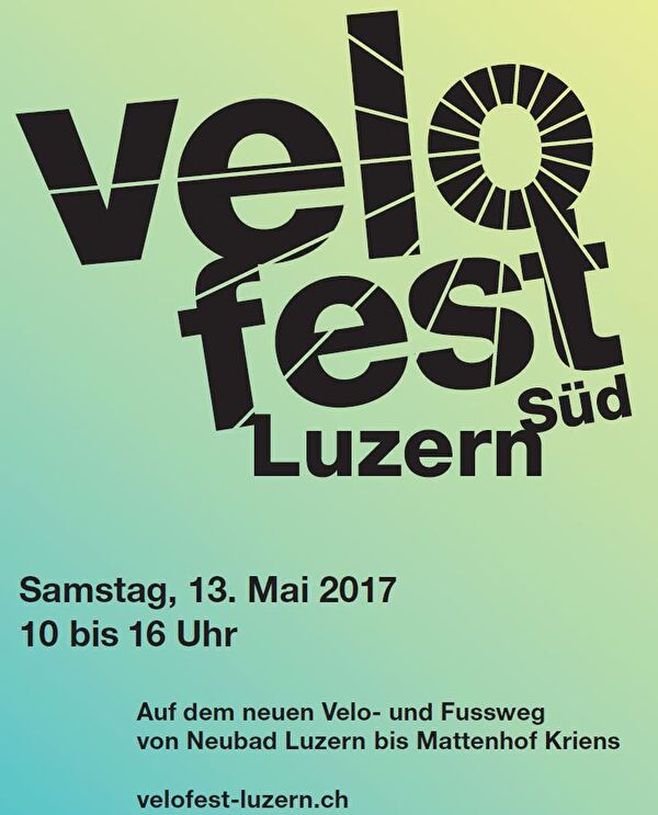 Das Velofest von Luzern Süd am 13. Mai 2017