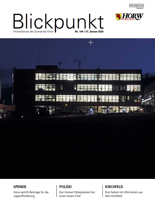 Titelseite Blickpunkt Januar 2020