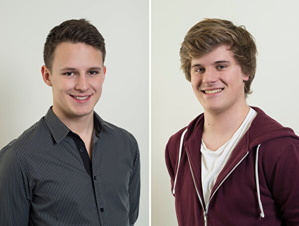 Noel Schemm (links) und Jonas Heeb, die beiden neuen Einwohnerräte der L20.