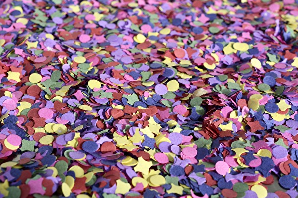 Konfetti zur Fasnachtszeuit