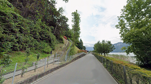 Die Seestrasse in Horw - dieser Abschnitt wird gesperrt.