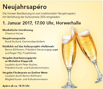 Programm Neujahrsapéro