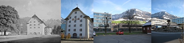 Kornhaus anno 1775 - alte Kaserne - neue Kasernengebäude