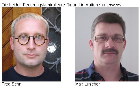 Fred Senn und Max Lüscher, die beiden Feuerungskontrolleure