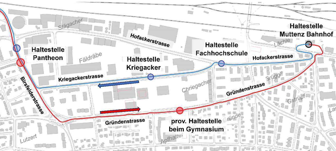 Übersicht Streckenführung