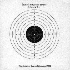 Foto einer Schiessscheibe