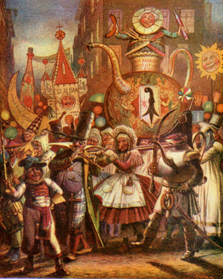 Die ältesten Arbeiten stammen aus den frühen 1880er-Jahren. Zu ihnen gehören der <b>Fastnachtsball im Casino</b>, den Jauslin für die <b>Leipziger Illustrirte</b> zeichnete oder die Darstellung des Morgestraichs in E. Krons <b>Bilder aus dem Basler Familienleben</b>. 