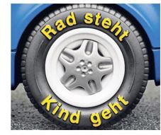 Rad steht Kind geht