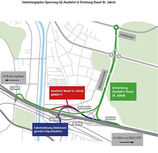 Sperrung Tunnel Schänzli