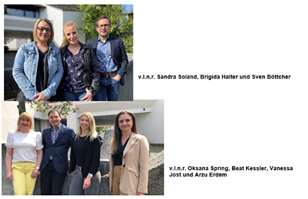 Fotos mit den neuen Mitarbeiterinnen und Mitarbeiter
