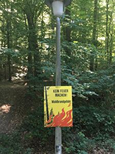 Plakat Waldbrandgefahr