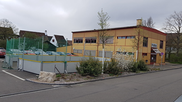 Streetsoccer-Anlage auf dem Mittenza-Parkplatz