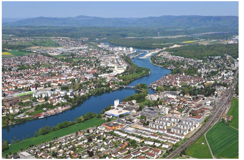 Rheinfelden von oben