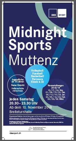 Flyer Midnight Sports Muttenz