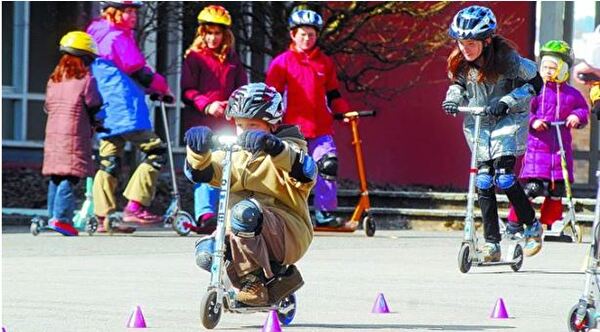 Sicherheit beim Trottinett fahren