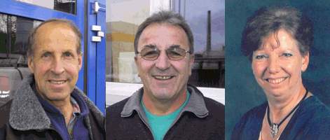 Alois Bacher, Werner Brunner und Pia Zogg