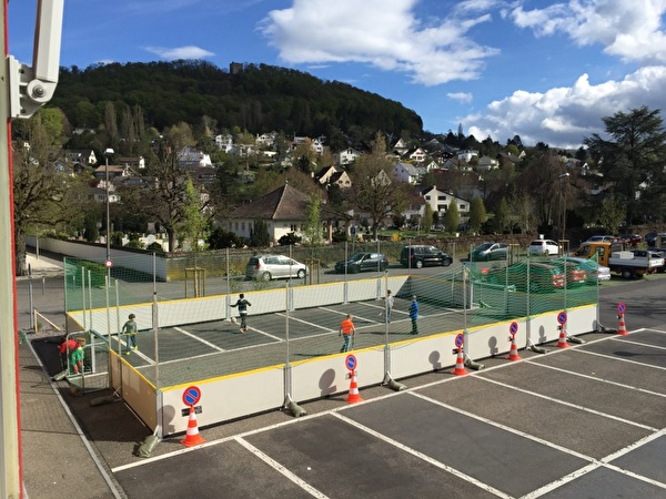 Streetsoccer Anlage 2016: 20 Minuten nach Aufstellen in Beschlag genommen.