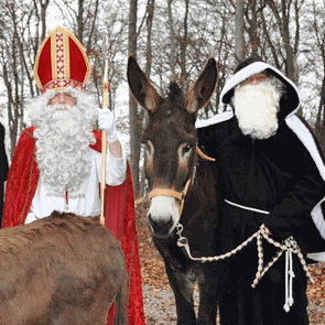 Samichlaus mit Schmutzli