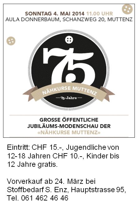 75 Jahre Nähkurse