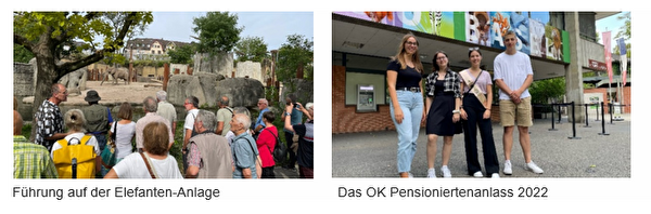 Pensionierten Anlass Ausflug in den Zolli Basel, OK Pensioniertenanlass