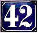Emailschild Hausnummer 42