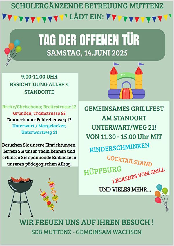 Flyer Tag der offenen Tür SEB