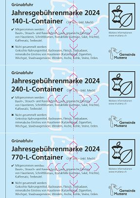 Grünabfuhr Vignetten 2024