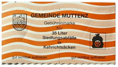 Kehricht-Gebührenmarken