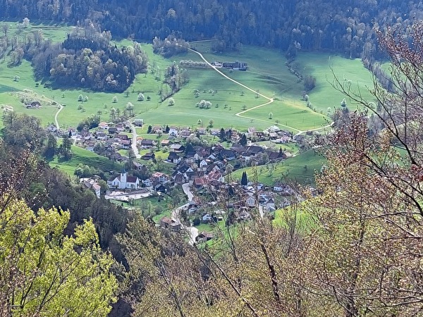 Blick von Hörnle auf Dorf