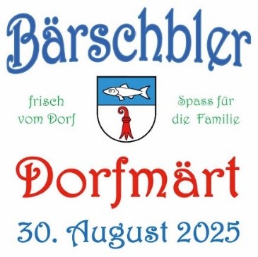 Logo Bärschbler Dorfmärt mit Wappen