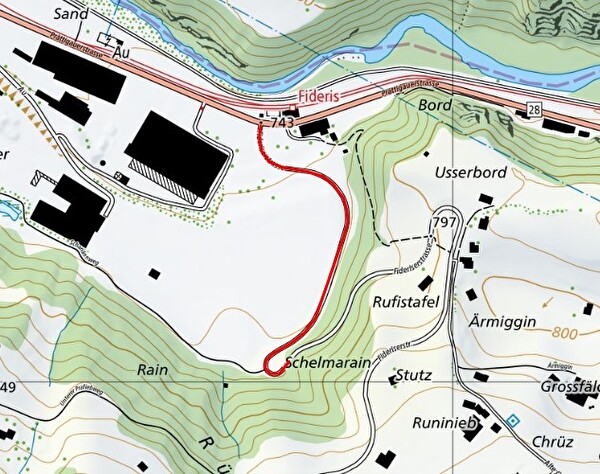 gesperrter Strassenabschnitt