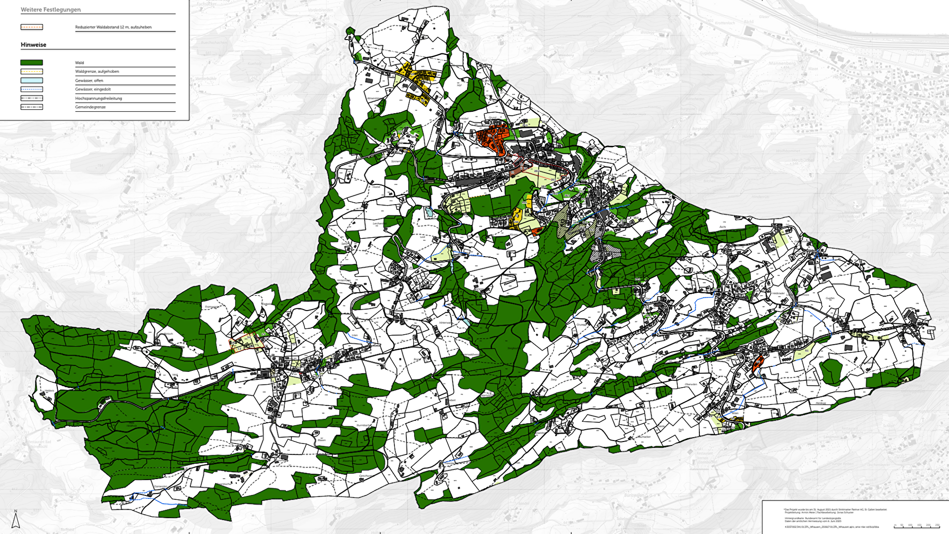 Planausschnitt Revision Zonenplan