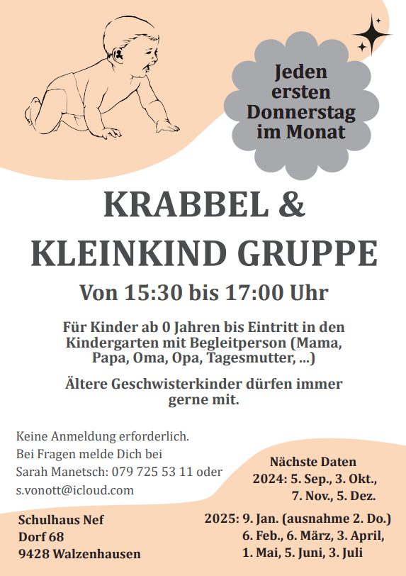 Flyer Krabbelgruppe