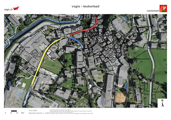 Angepasste Verkehrsführung