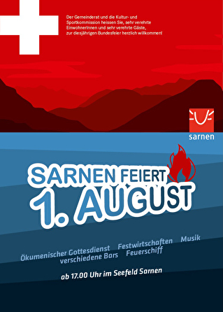 Flyer Bundesfeier 2015 Sarnen