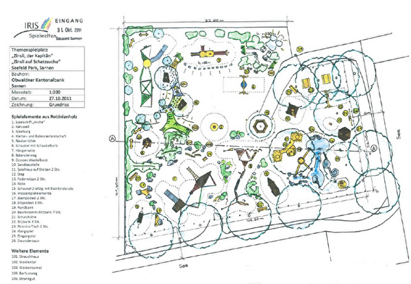 Plan Spielplatz Seefeld Parkd
