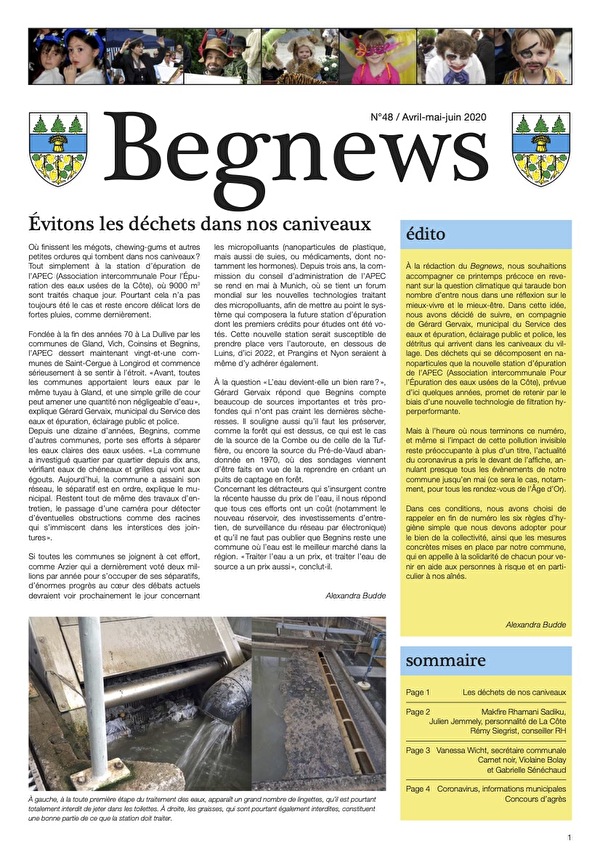 Couverture Begnews no 48