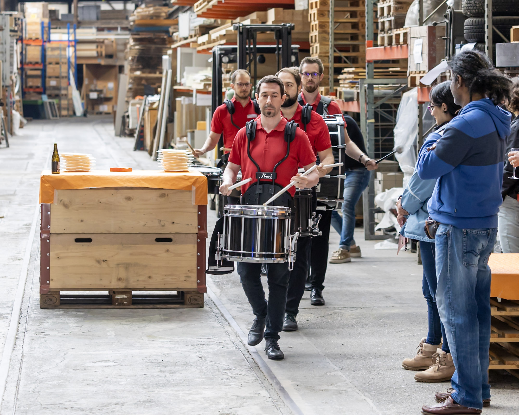 Die «Drumcorps Rimshots» verliehen dem Abend ein rhythmisches Ambiente.
