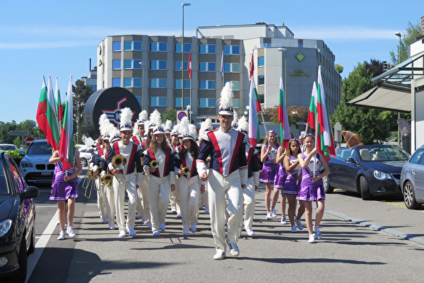 Die «Marching Stars» bei ihrer letzten Aufführung in Kloten im Jahr 2017. (Bild: Stadt Kloten, LN)