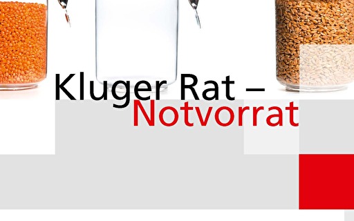 Broschüre «Kluger Rat – Notvorrat» (Bild: Bundesamt für wirtschaftliche Landesversorgung BWL)