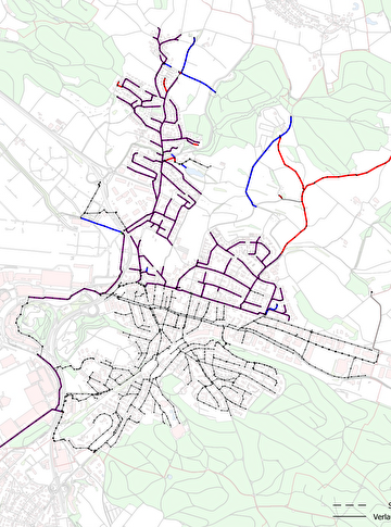 Perimeter der Kanalisation im Unterhaltsgebiet «Nord»