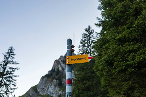 Bergwanderweg Wegweiser