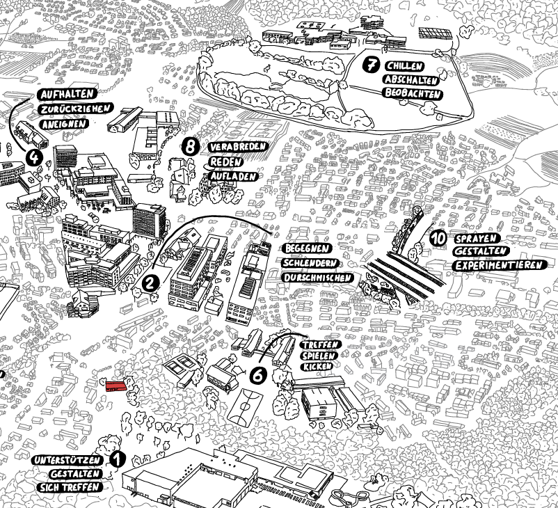 Ausschnitt aus der Schatzkarte