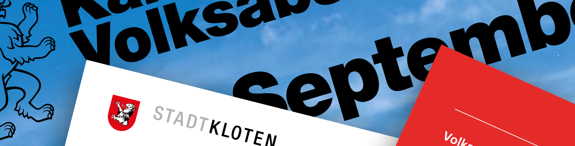 Abstimmungsunterlagen. Bild: Stadt Kloten
