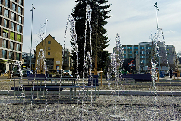 Am Samstag finden die Feierlichkeiten zur Eröffnung des Stadtplatzes Süd statt. Bild: Stadt Kloten, LN