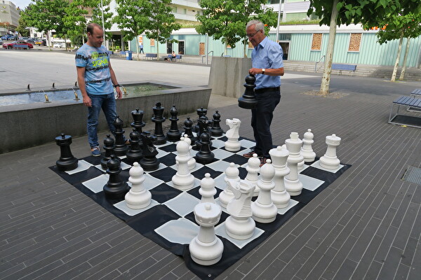 Schachspiel Stadtplatz