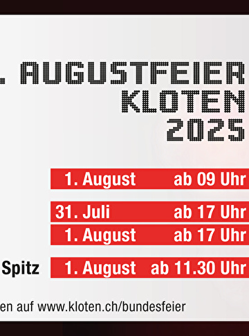 Programm der 1. Agustfeier