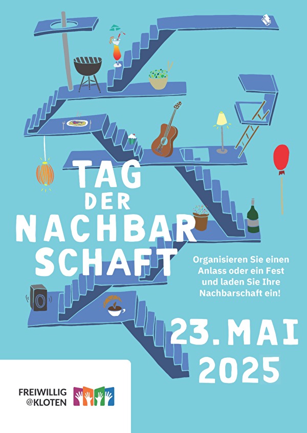 Ganz nach dem Motto «in guter Nachbarschaft fühlt man sich zuhause» lädt freiwillig@kloten am Tag der Nachbarschaft zu Kaffee und Kuchen ein. (Bild: freiwillig@kloten)